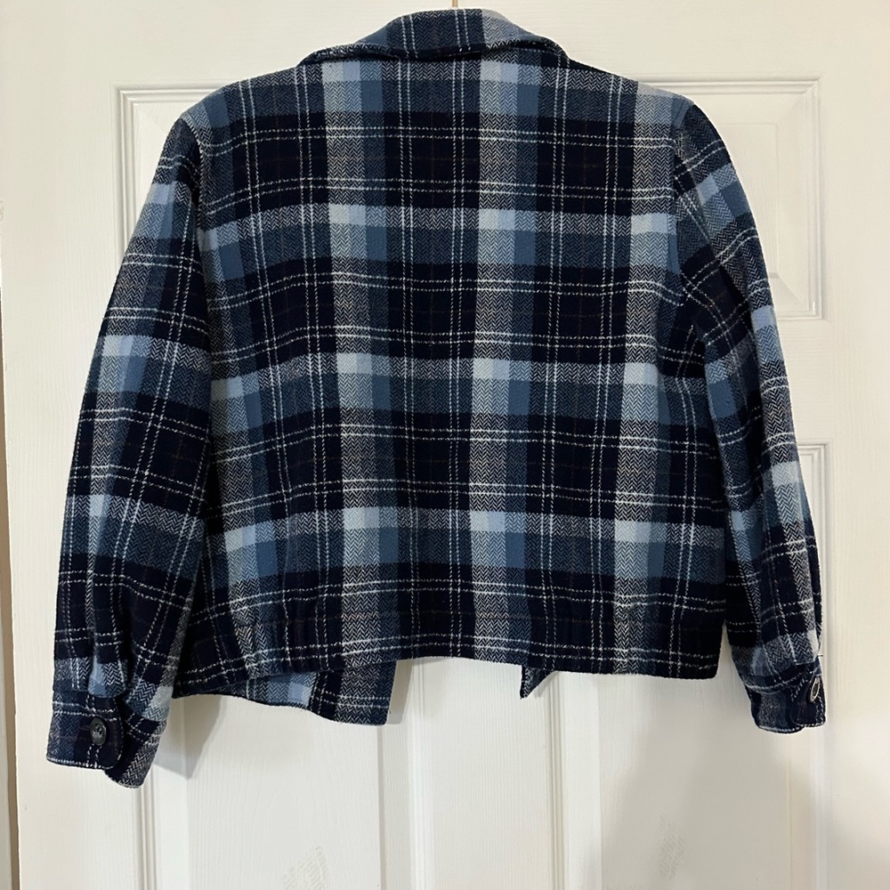 Pendleton Women’s Wool Jacket Blue Plaid - image 4